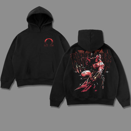 Kratos God of War Washed T-Shirt,Washed Hoodie 100%