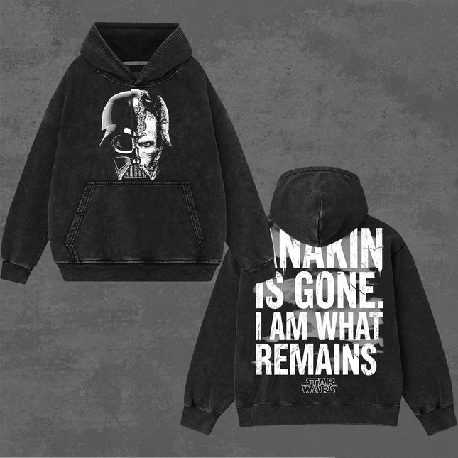 Darth Vader Anakin is Gone Star wars Washed T-Shirt, Hoodie 100% Cotton