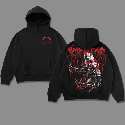 Kratos God of War V3 Washed T-Shirt,Washed Hoodie 100%