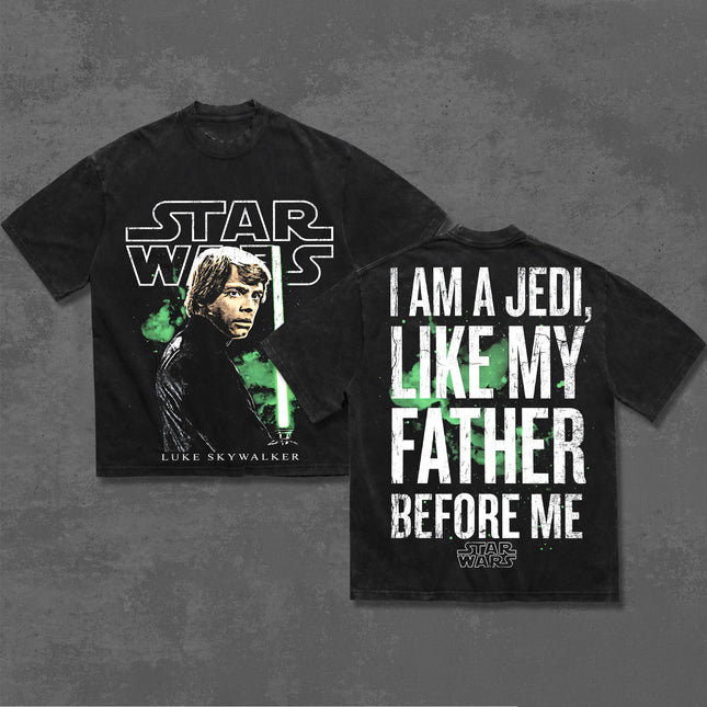Luke Skywalker Star wars Washed T-Shirt, Hoodie 100% Cotton