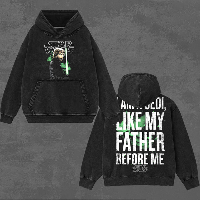 Luke Skywalker Star wars Washed T-Shirt, Hoodie 100% Cotton