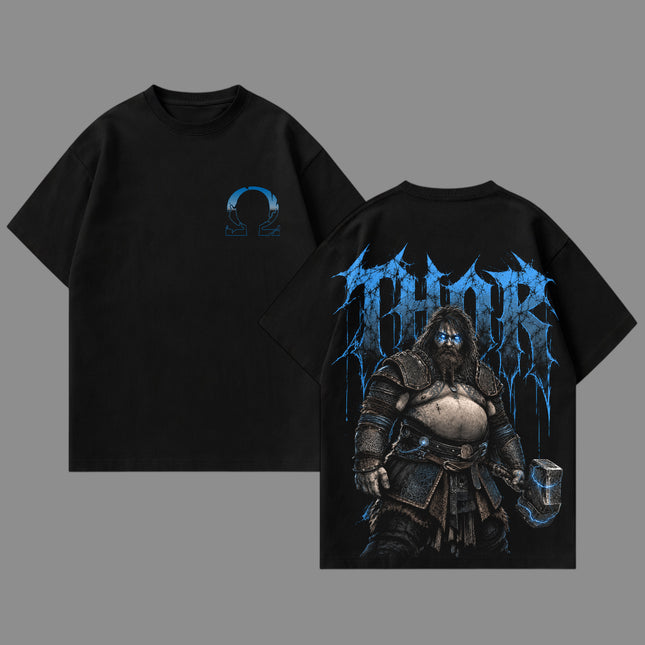 Thor God of War Ragnarok Washed T-Shirt, Washed Hoodie 100%