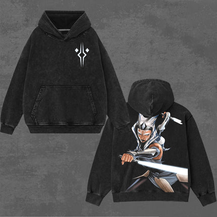 Ahsoka Tano Star wars Washed T-Shirt 100% Cotton