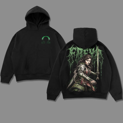 Freya God of War Ragnarok Washed T-Shirt, Washed Hoodie 100%