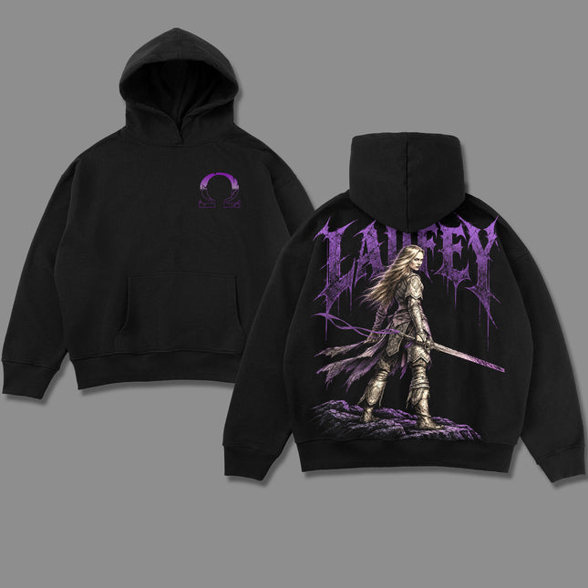 Laufey God of War Ragnarok Washed T-Shirt, Washed Hoodie 100%