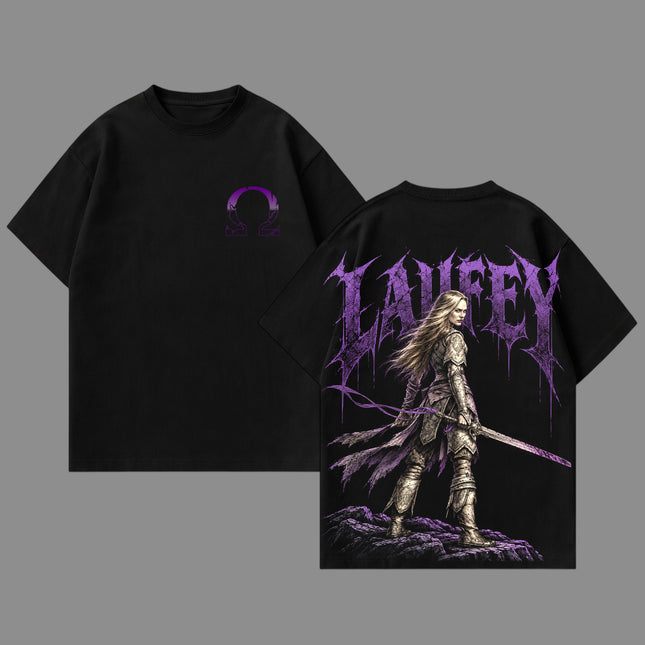 Laufey God of War Ragnarok Washed T-Shirt, Washed Hoodie 100%