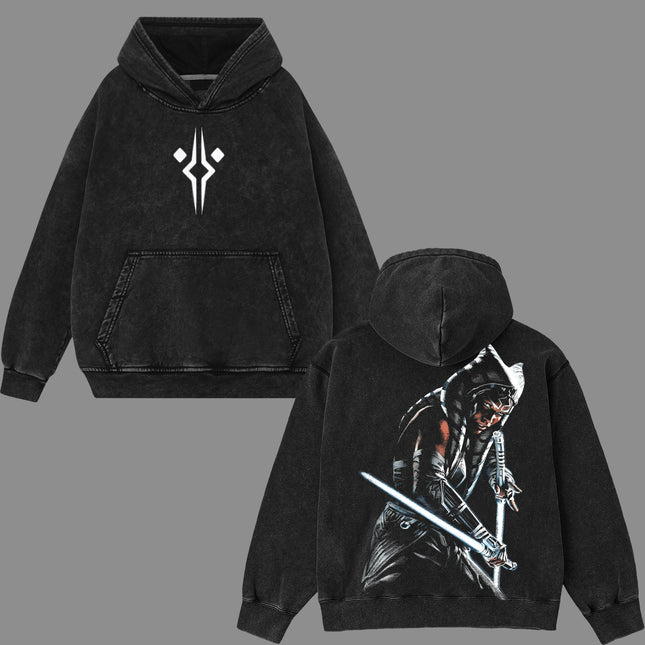 Ahsoka Tano Star wars Washed T-Shirt 100% Cotton