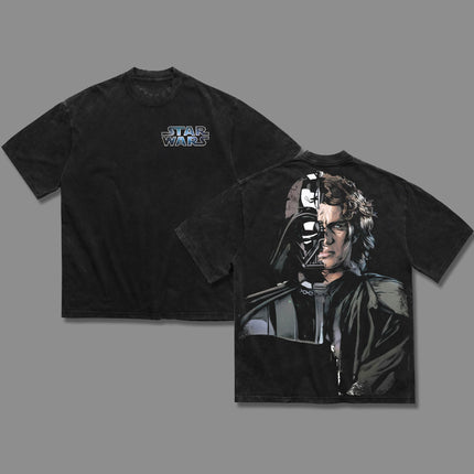 Anakin Skywalker Darth Vader Star wars Washed T-Shirt 100% Cotton
