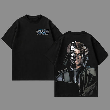 Anakin Skywalker Darth Vader Star wars Washed T-Shirt 100% Cotton