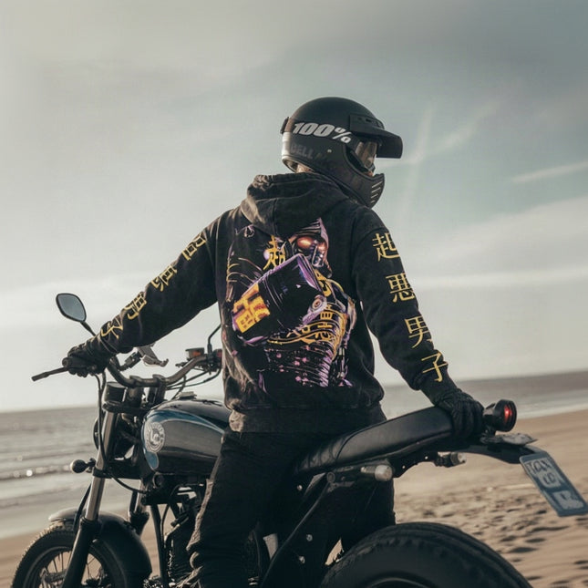 Noisy Boy Special Hoodie Real Steel x Racing Washed T-Shirt 100% Cotton